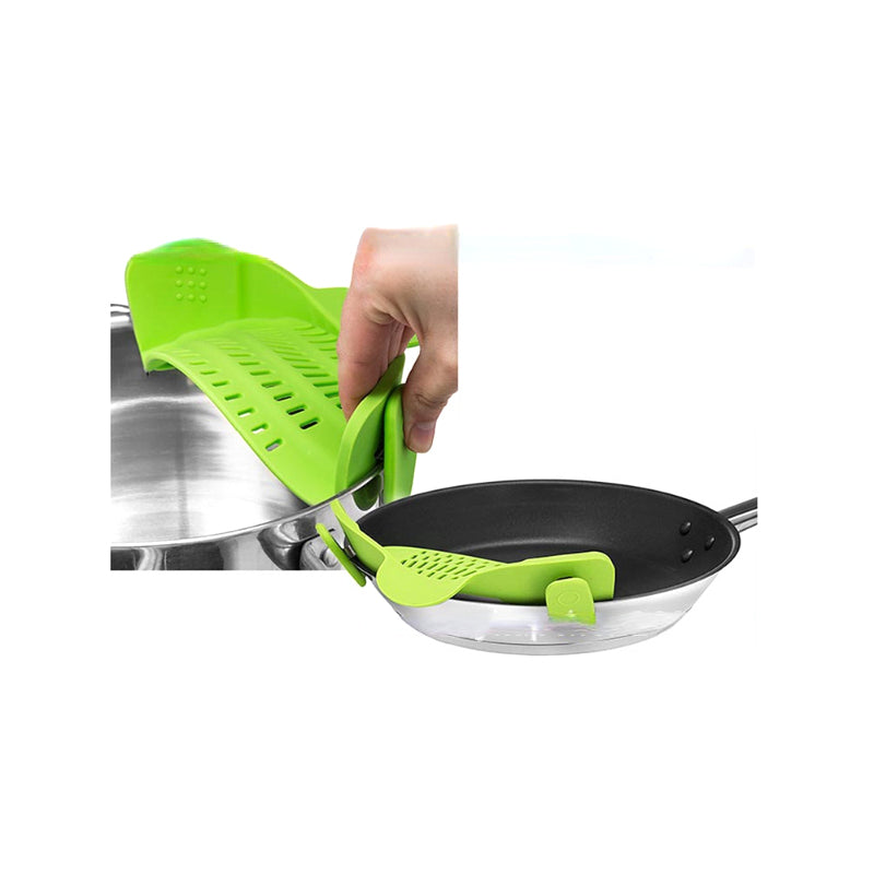 Clip-On Strainer™ Simplifies the Cooking Process